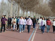 工會舉辦“踏青懷古人?學習鑄黨魂” 主題健步走活動